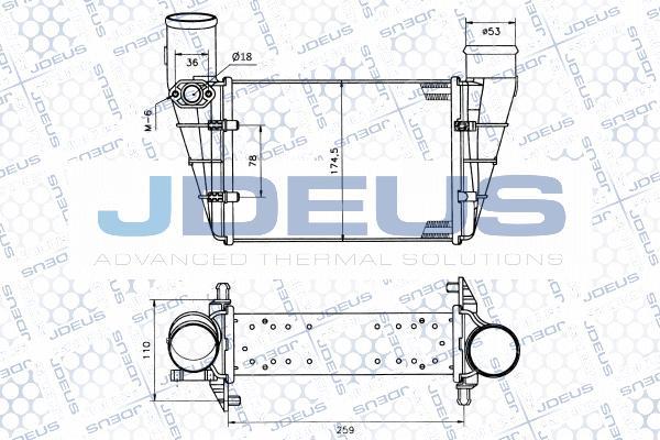 Jdeus 801M15 - Интеркулер avtolavka.club