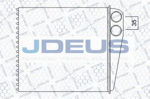 Jdeus 201M03 - Теплообмінник, опалення салону avtolavka.club