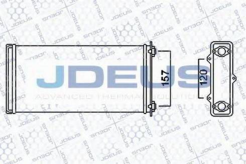 Jdeus 208M01 - Теплообмінник, опалення салону avtolavka.club