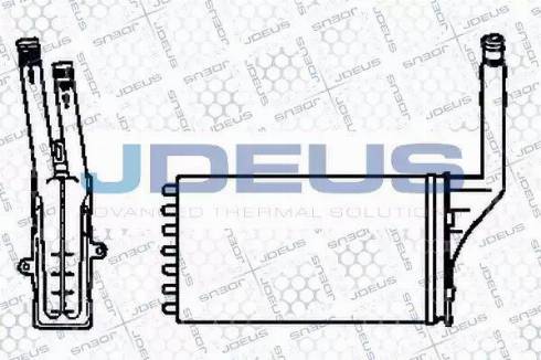 Jdeus 207V04 - Теплообмінник, опалення салону avtolavka.club