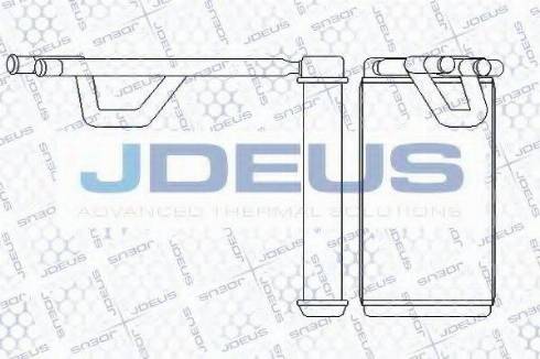 Jdeus 219M61 - Теплообмінник, опалення салону avtolavka.club