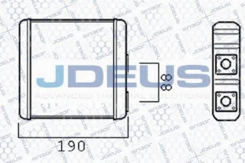 Jdeus 219M02 - Теплообмінник, опалення салону avtolavka.club