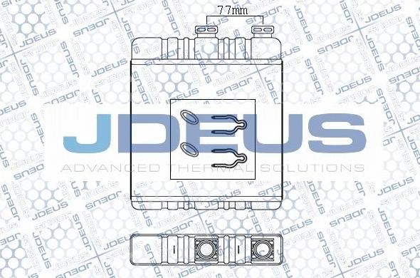 Jdeus 220M30 - Теплообмінник, опалення салону avtolavka.club