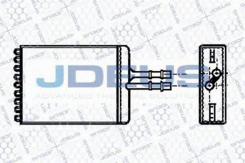 Jdeus 220M24 - Теплообмінник, опалення салону avtolavka.club