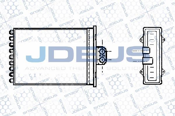 Jdeus 220M27 - Теплообмінник, опалення салону avtolavka.club