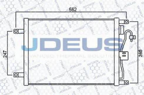 Jdeus 719M42 - Конденсатор, кондиціонер avtolavka.club