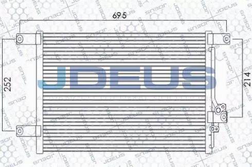 Jdeus 718M34 - Конденсатор, кондиціонер avtolavka.club