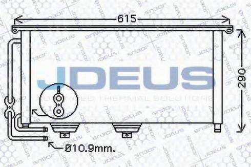 Jdeus 717M50 - Конденсатор, кондиціонер avtolavka.club