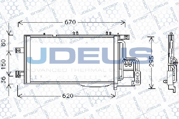 Jdeus 720M51 - Конденсатор, кондиціонер avtolavka.club