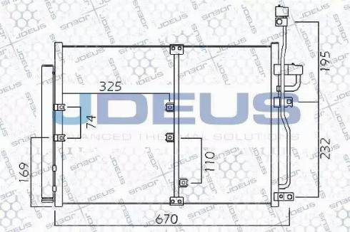 Jdeus 720M70 - Конденсатор, кондиціонер avtolavka.club