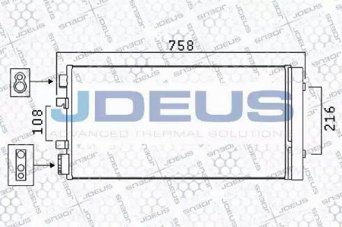 Jdeus 723M90 - Конденсатор, кондиціонер avtolavka.club