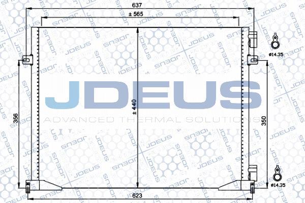 Jdeus 723M27 - Конденсатор, кондиціонер avtolavka.club