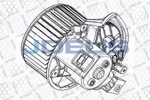 Jdeus BL0200007 - Електродвигун, вентиляція салону avtolavka.club