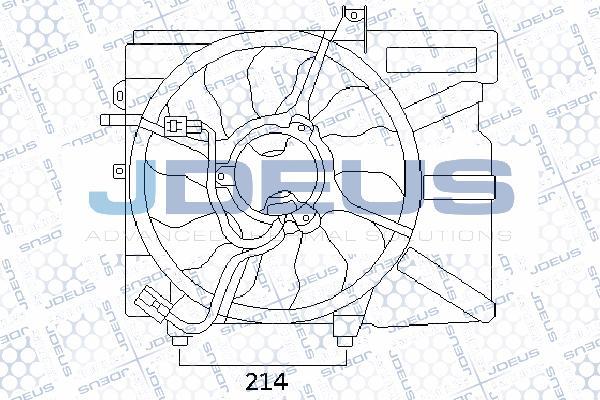 Jdeus EV54M320 - Вентилятор, охолодження двигуна avtolavka.club