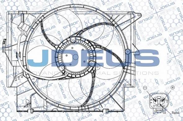 Jdeus EV0050680 - Вентилятор, охолодження двигуна avtolavka.club