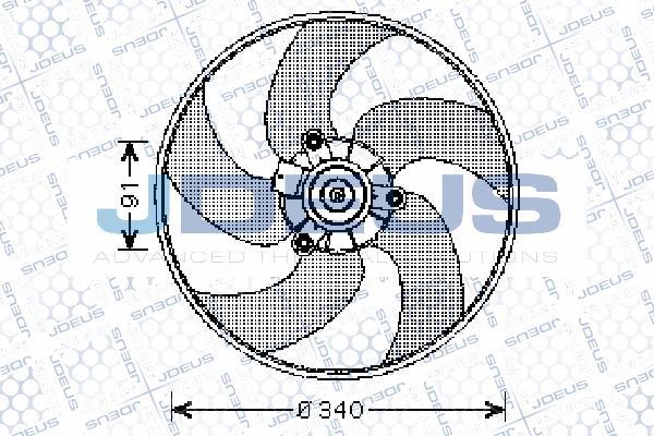 Jdeus EV0210300 - Вентилятор, охолодження двигуна avtolavka.club