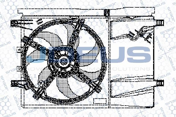 Jdeus EV11M670 - Вентилятор, охолодження двигуна avtolavka.club