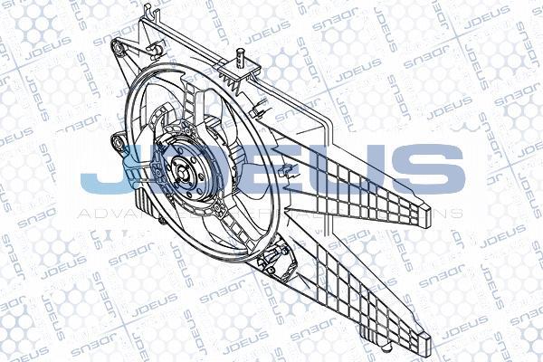 Jdeus EV823500 - Вентилятор, охолодження двигуна avtolavka.club