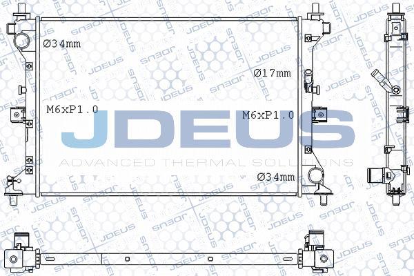 Jdeus M-0420330 - Радіатор, охолодження двигуна avtolavka.club