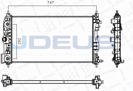 Jdeus M-0560010 - Радіатор, охолодження двигуна avtolavka.club