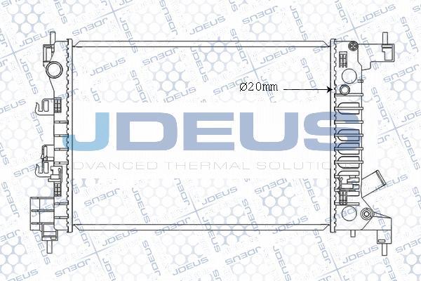 Jdeus M-0560150 - Радіатор, охолодження двигуна avtolavka.club