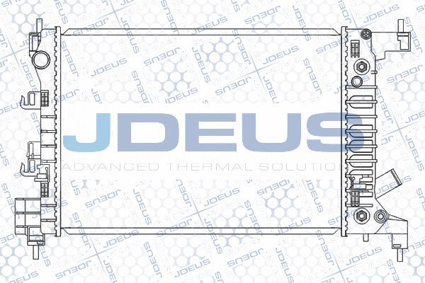 Jdeus M-056016A - Радіатор, охолодження двигуна avtolavka.club