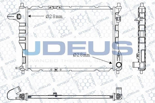 Jdeus M-0560110 - Радіатор, охолодження двигуна avtolavka.club