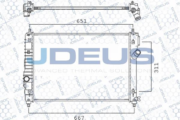 Jdeus M-0560130 - Радіатор, охолодження двигуна avtolavka.club