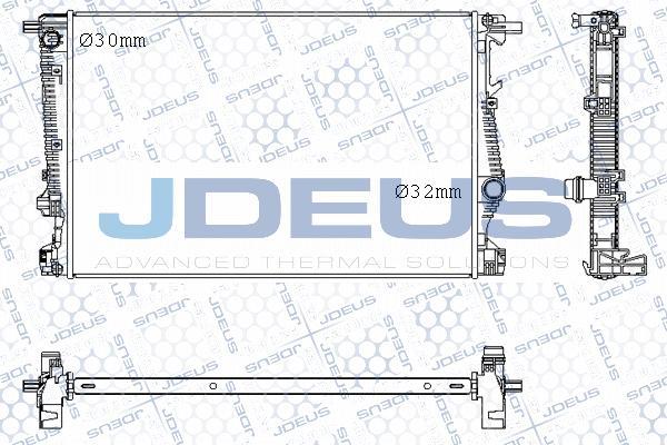 Jdeus M-0570000 - Радіатор, охолодження двигуна avtolavka.club
