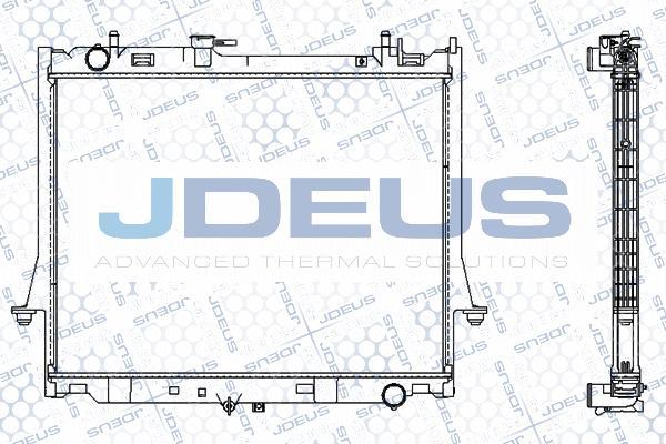 Jdeus M-0040010 - Радіатор, охолодження двигуна avtolavka.club