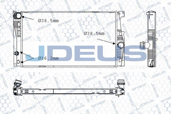 Jdeus M-0050830 - Радіатор, охолодження двигуна avtolavka.club