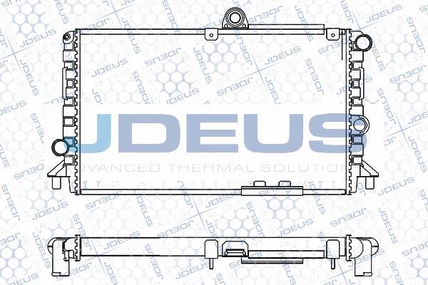 Jdeus M-000005A - Радіатор, охолодження двигуна avtolavka.club