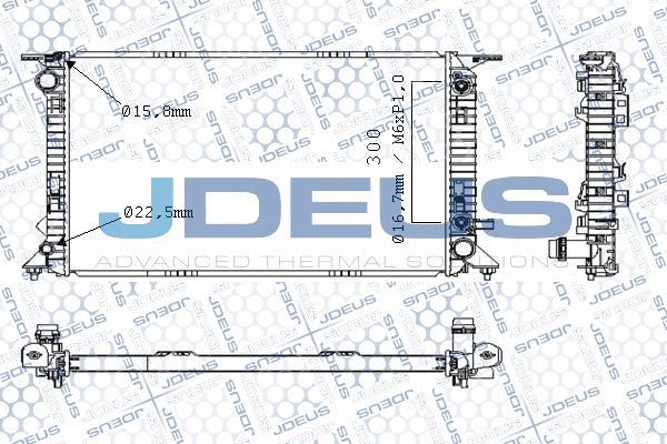 Jdeus M-0010460 - Радіатор, охолодження двигуна avtolavka.club