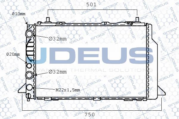 Jdeus M-0010690 - Радіатор, охолодження двигуна avtolavka.club