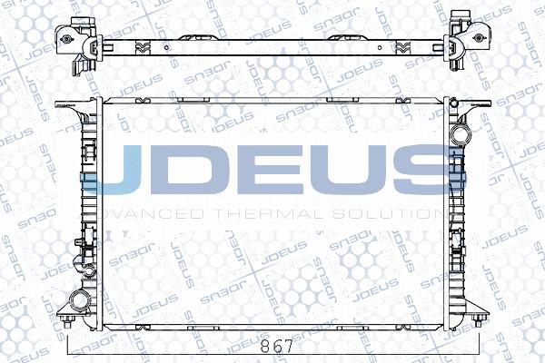 Jdeus M-001060A - Радіатор, охолодження двигуна avtolavka.club