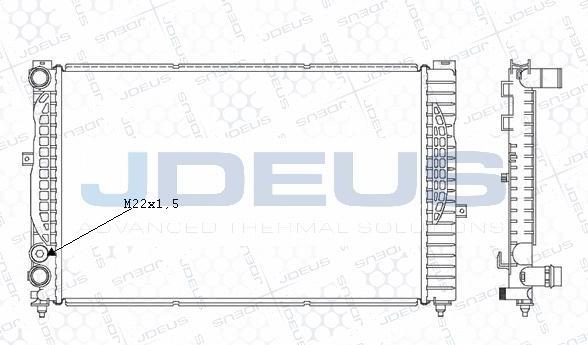 Jdeus M-0010180 - Радіатор, охолодження двигуна avtolavka.club