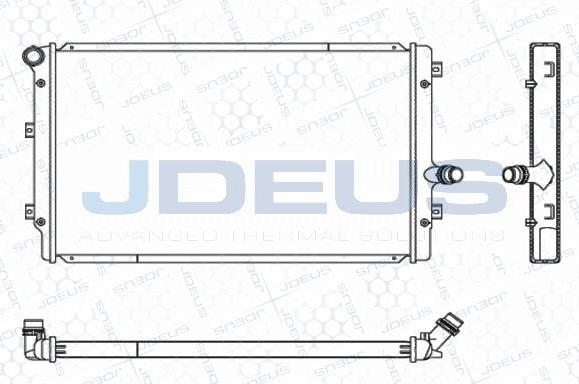 Jdeus M-0010320 - Радіатор, охолодження двигуна avtolavka.club