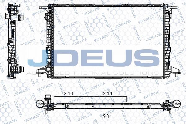 Jdeus M-0010720 - Радіатор, охолодження двигуна avtolavka.club