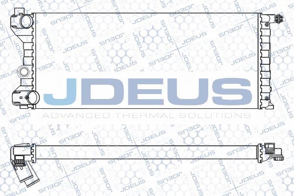 Jdeus M-0030020 - Радіатор, охолодження двигуна avtolavka.club