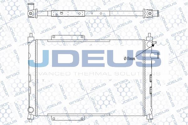 Jdeus M-0020371 - Радіатор, охолодження двигуна avtolavka.club