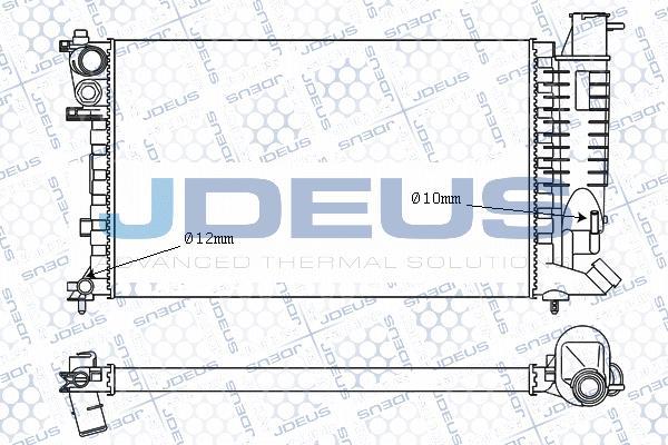 Jdeus M-007044A - Радіатор, охолодження двигуна avtolavka.club