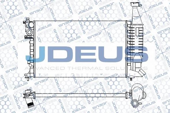 Jdeus M-007046A - Радіатор, охолодження двигуна avtolavka.club