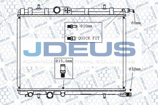 Jdeus M-0070140 - Радіатор, охолодження двигуна avtolavka.club