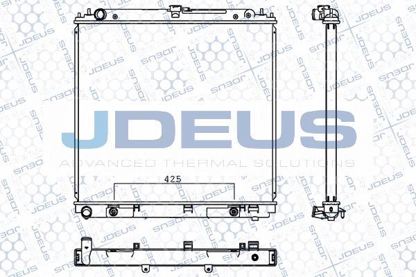 Jdeus M-0190340 - Радіатор, охолодження двигуна avtolavka.club