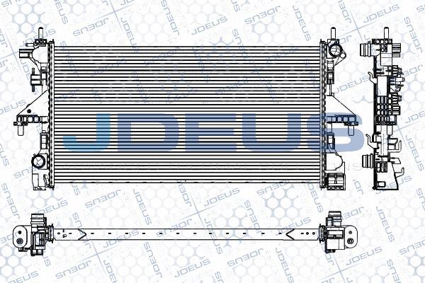 Jdeus M-0111500 - Радіатор, охолодження двигуна avtolavka.club