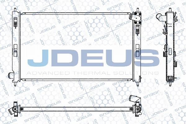 Jdeus M-0180430 - Радіатор, охолодження двигуна avtolavka.club