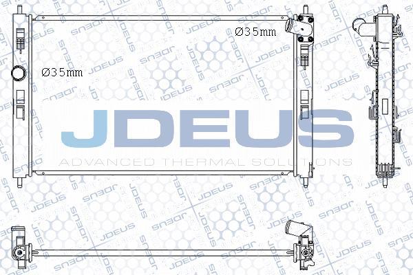 Jdeus M-0180540 - Радіатор, охолодження двигуна avtolavka.club