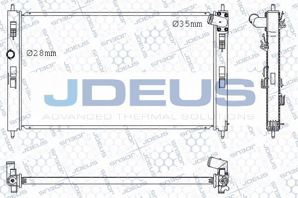 Jdeus M-0180560 - Радіатор, охолодження двигуна avtolavka.club