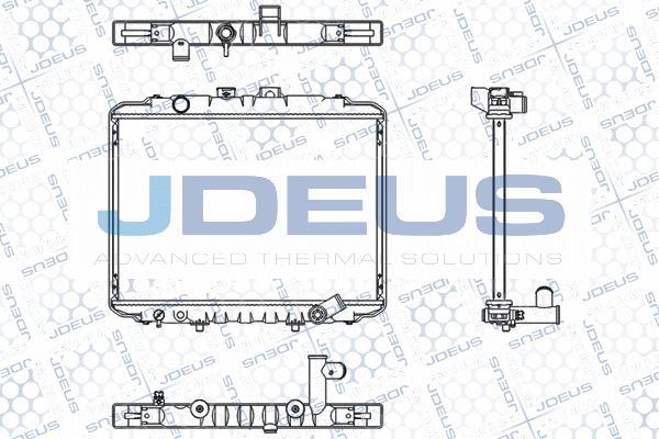 Jdeus M-0180070 - Радіатор, охолодження двигуна avtolavka.club