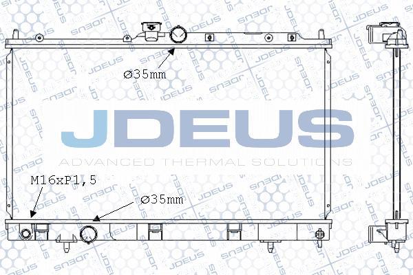 Jdeus M-0180350 - Радіатор, охолодження двигуна avtolavka.club
